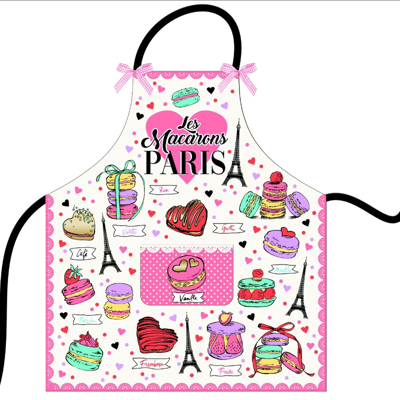 Tablier de Cuisine Les Macarons de Paris – Gourmand & Parisien