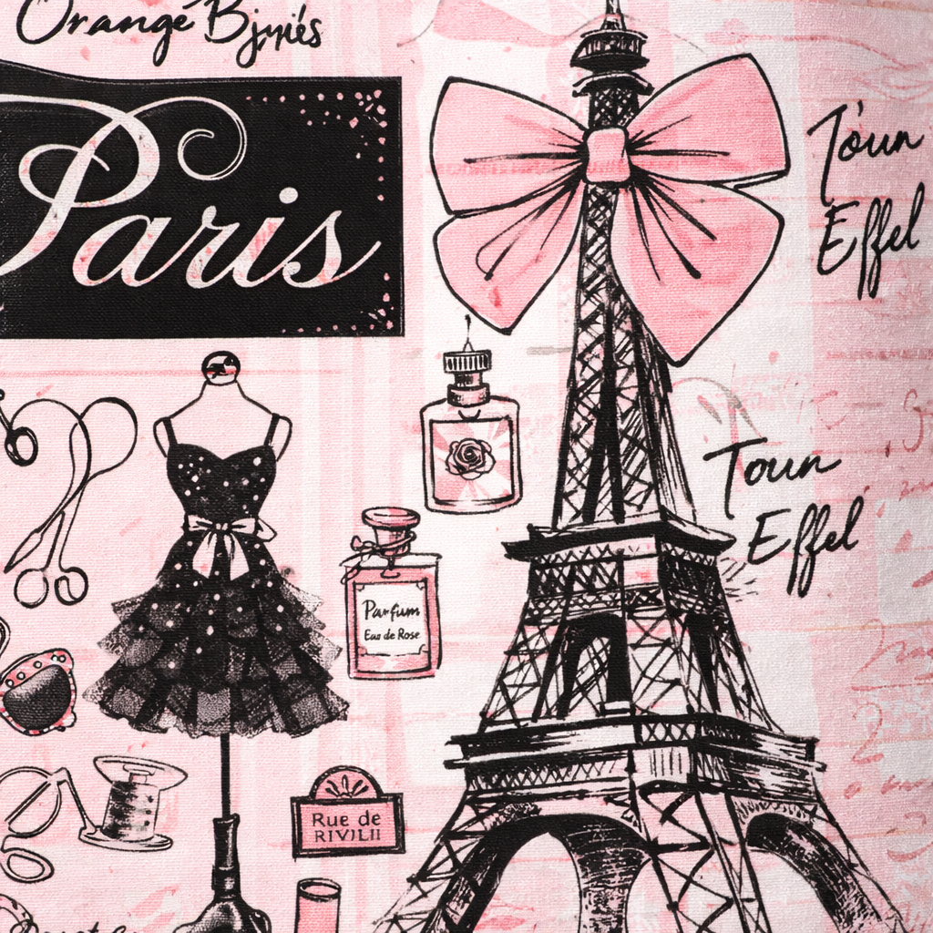 Tablier de Cuisine Paris Haute Couture Rose – Set Chic & Élégant