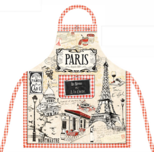 Tablier de Cuisine Paris – Style Bistrot Français Vintage avec Poche