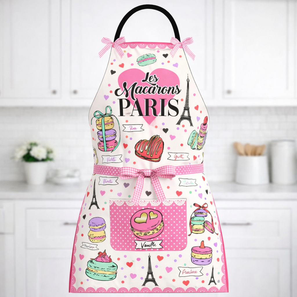 Tablier de Cuisine Les Macarons de Paris – Gourmand & Parisien