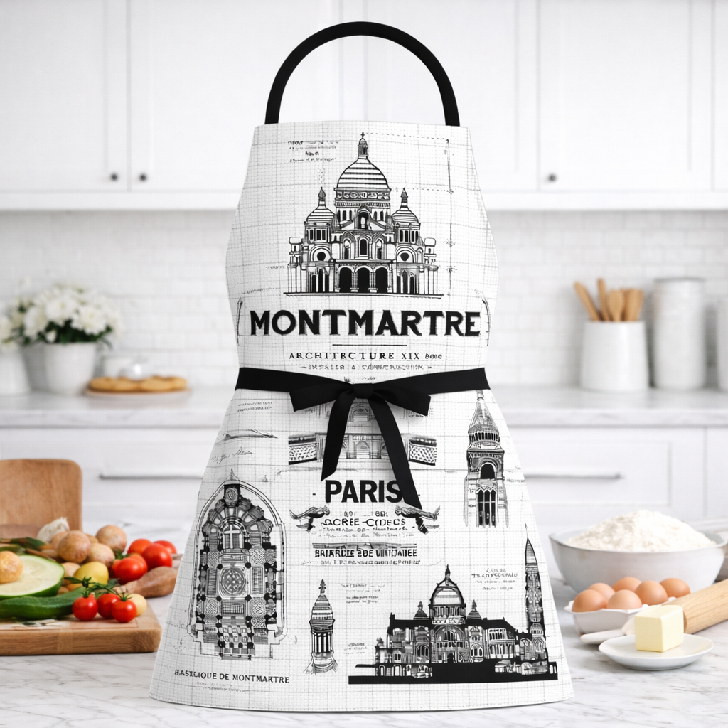 Tablier de Cuisine Montmartre – Architecture Paris & Sacré-Cœur